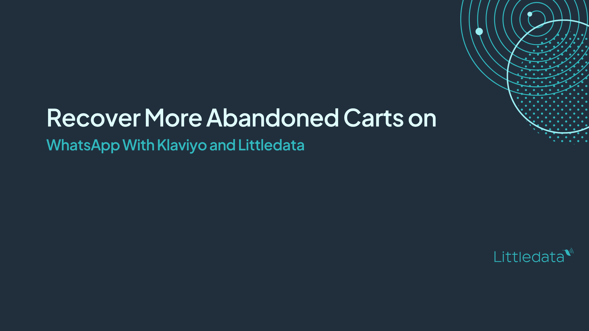 Recover More Abandoned Carts on WhatsApp With Klaviyo and Littledata